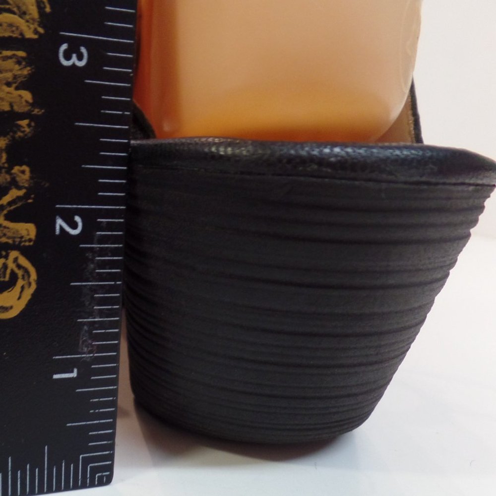 FLY London Black Leather Wedge Lace Up Sandals Shoes "Ylfa" Size 41 or US 10.5 - Picture 5 of 12